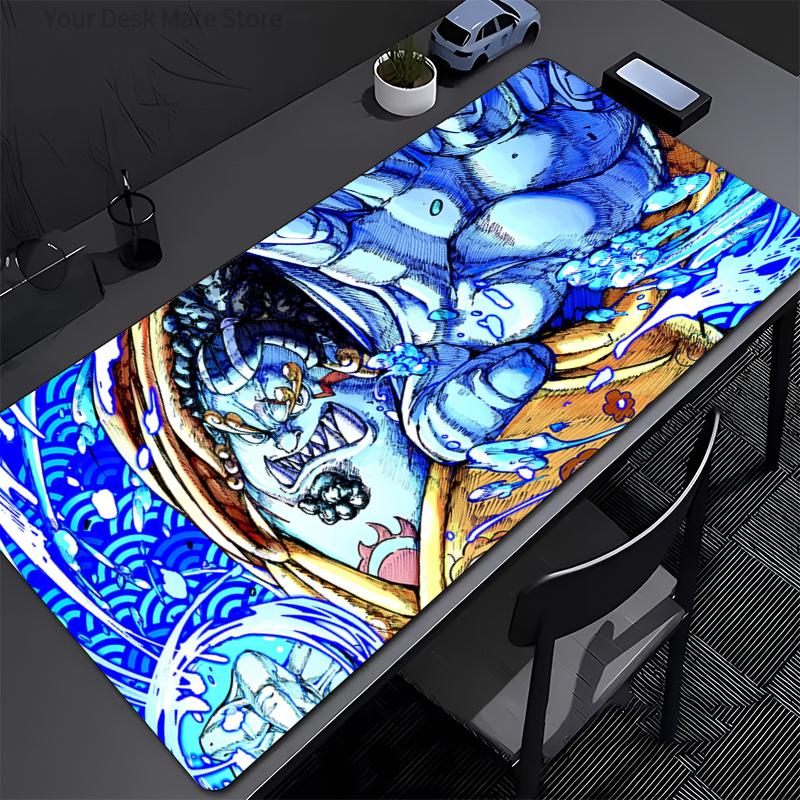 ONE PIECE Jinbe Gaming Mouse Pad Accessories Office Gamer Keyboard Desk Mat Non-Slip Laptop Ground Mat Large PC Carpet Mousepad