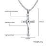 Meaeguet Collane a Croce in Acciaio Inossidabile Ciondoli Moda Gioielli Film The Fast and The Furious Toretto Uomo Collana con Zirconi