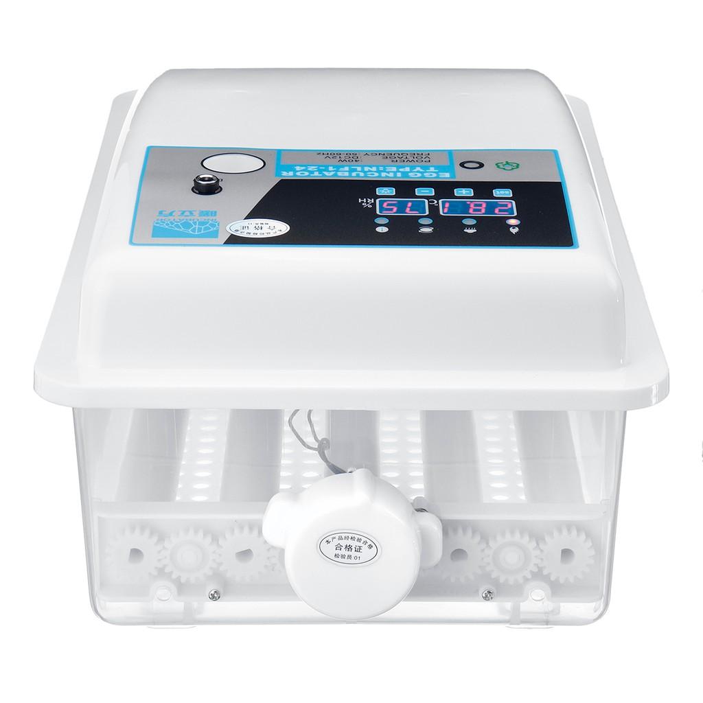 New 24Egg Automatic Turning Incubators Bird Duck Chicken Poultry Hatcher Egg Incubator New PP Temperature Control 39*24*17cm