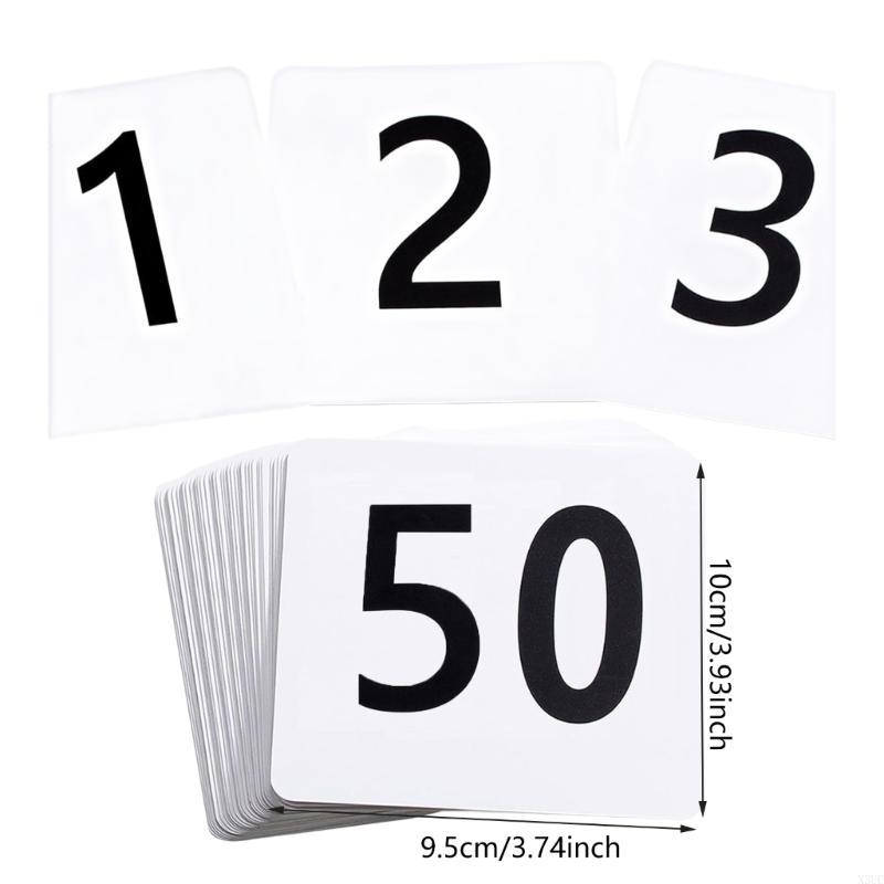 Convenient Numbered Seating Cards Multipurpose Conference Room Seats Markers Easy To Read Wedding Table Numbers X3UC