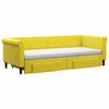 VidaXL Daybed with Trundle and Drawers Yellow 80x200 Cm Velvet 3197841