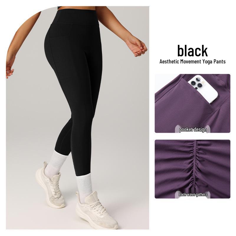 High-Waisted Tummy Control Butt-Lifting Yoga Pants - Slimming, Quick-Dry, Breathable Fitness Wear Small
