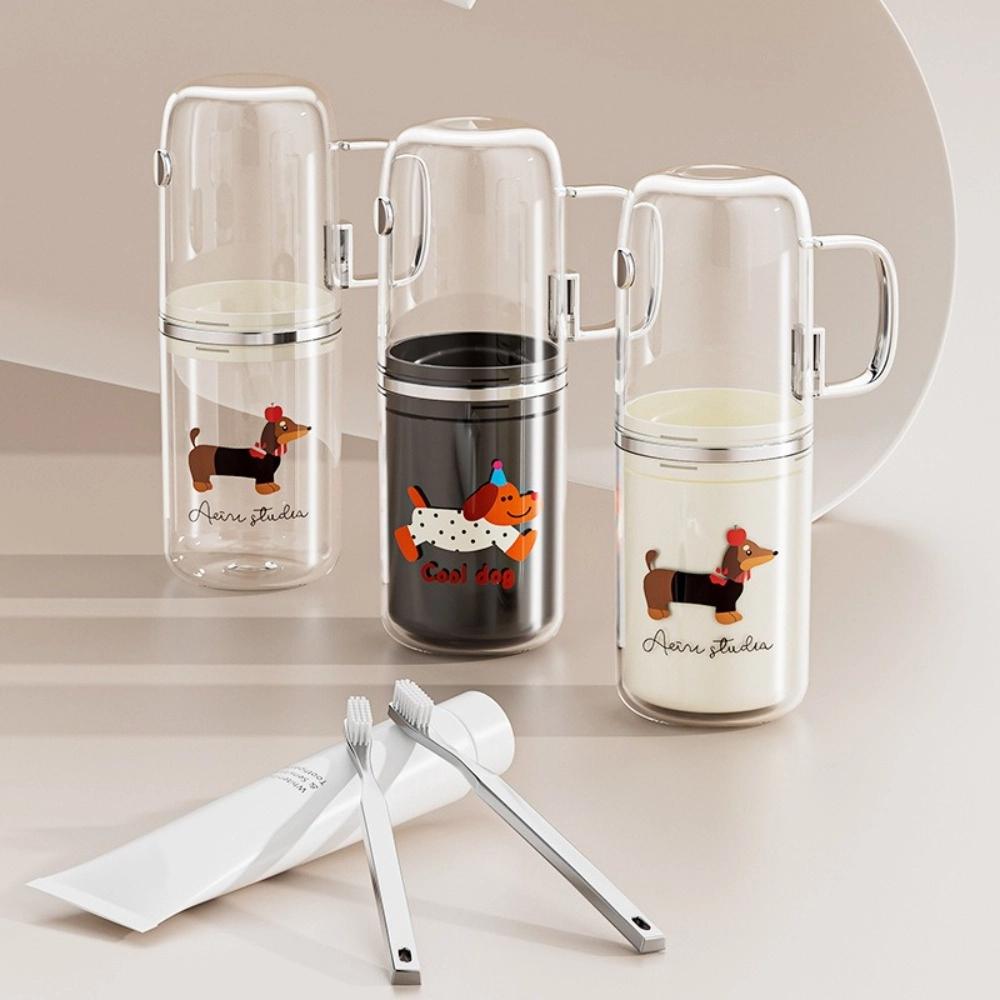 Plastic Brushing Cup Dustproof Mouthwash Cup Portable Tooth Cup  Bathroom