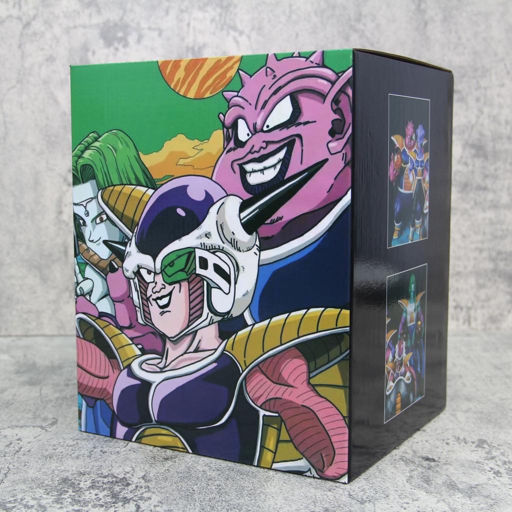 16CM Anime Dragon Ball Frieza Figure Dodoria Zarbon Model Toy Doll Standing Action Collect Desktop Case Decorations PVC Round Sensory Compression