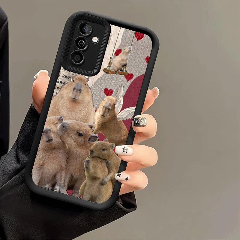 Phone Case for Samsung Galaxy A17 A16 A15 A14 A13 Animal Capybara Cute A56 A36 A26 A55 A35 A25 A54 A34 A24 A53 A33 A23 A07 A06