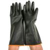 Black Extra Long, Extra Thick Acid & Alkali Resistant Industrial Rubber Gloves - Waterproof & Anti-fouling for Chemical Protection