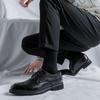 Wedding Leather Shoes With Suit Men'S Spring Youth Soft Leather Breathable Trend Casual Dress 66773-5-R