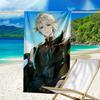 1pc Genshin Impact Alhaitham2 Beach Towel, Beach and Seaside Swimming Pool Equipment, Fashion Pattern, Rectangular, Travel Essentials
