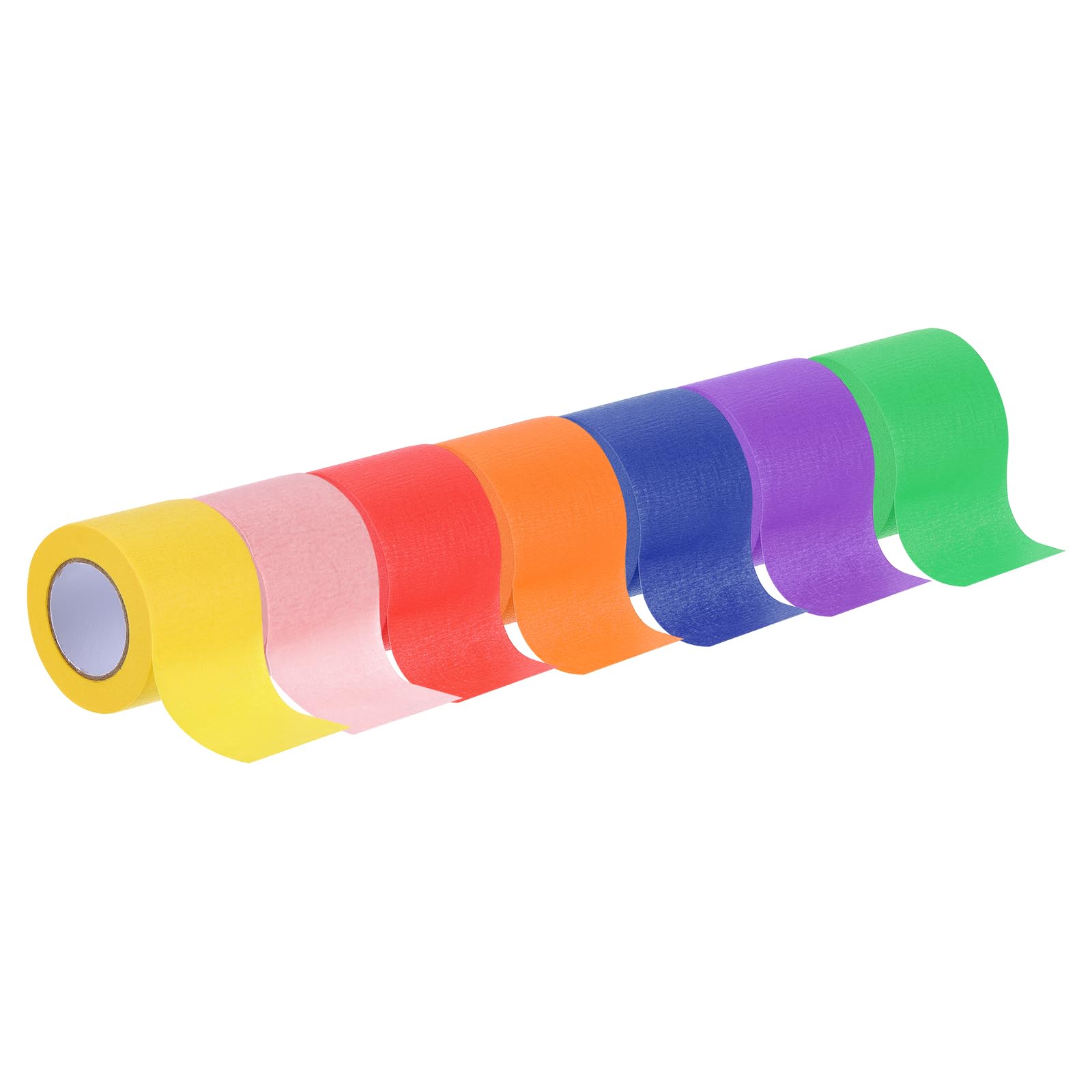 

Rebower Masking Tape Painting Tape Paper Tape DIY Wall Painting Packaging Auto Decoration 2 inches x 16 yards 7 rolls [Craft Educational] - /