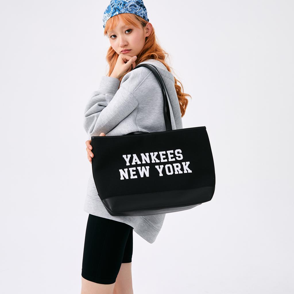 New MLB New York Yankees Tote Laptop Bag, Travel Bag, One Shoulder Portable, Students Back To School Regular Unisex Black 3AORL104N-50BKS