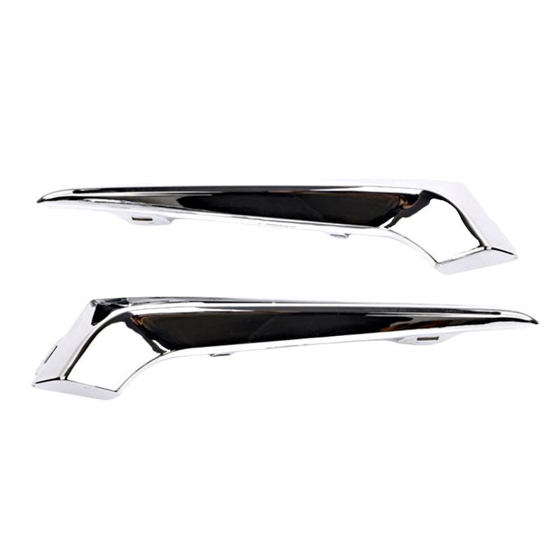 2pcs Chrome Front Bumper Fog Light Lamps Cover Trim for Chevrolet Malibu 2016 2017 2018 23478394 23478373