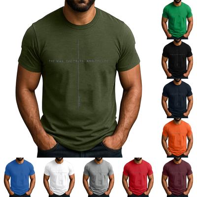 Camiseta Popular Masculina Estampada Gola Redonda Manga Curta