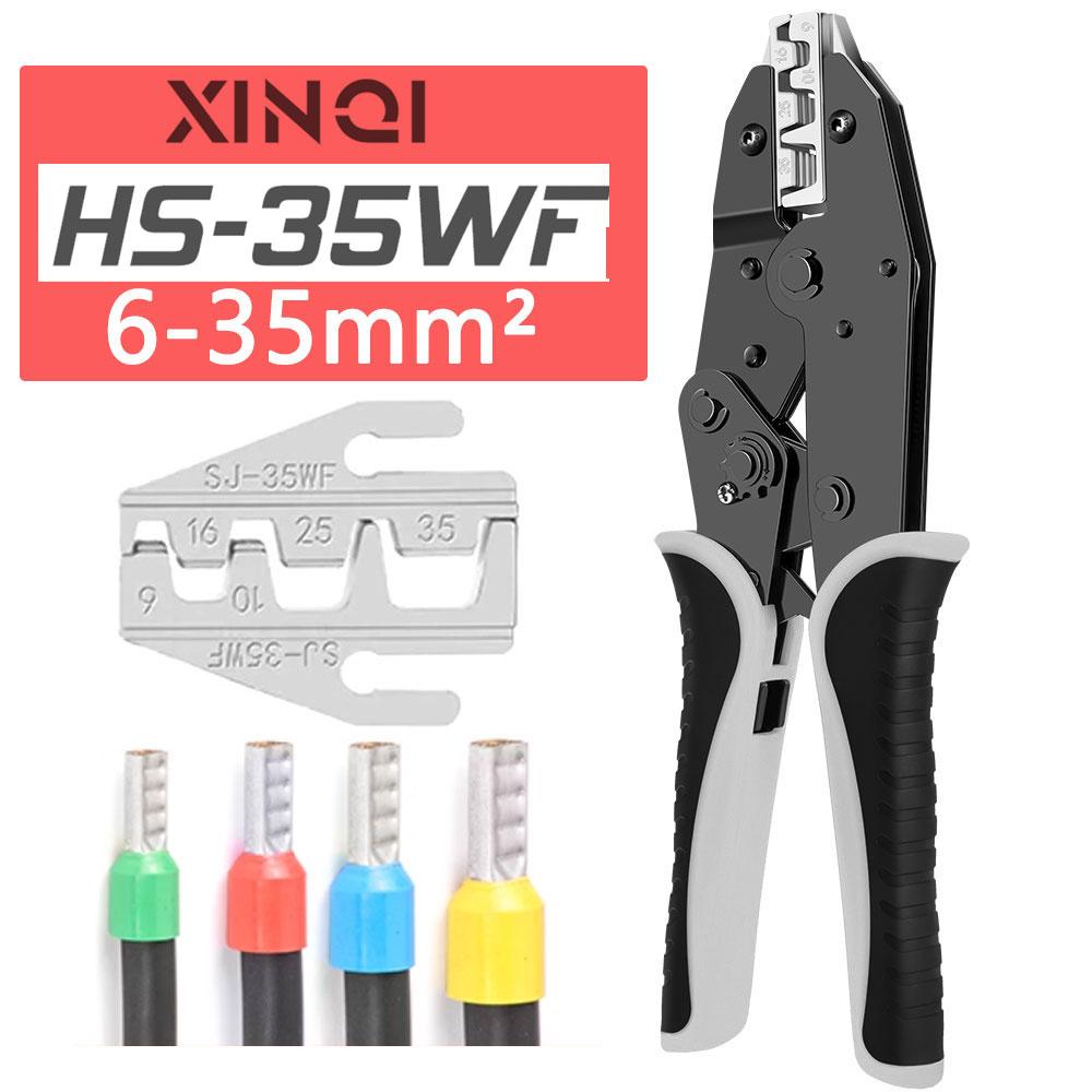 Professional 6-35mm² Wire Ferrule Crimper Tool Kit 390Pcs Electrical Terminals Connector Set with Heavy Duty Crimp Pliers