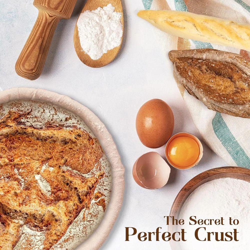 Round Woven Fermentation Basket with Liner Dough Fermentation Basket Bread Proofing Basket  Shaping