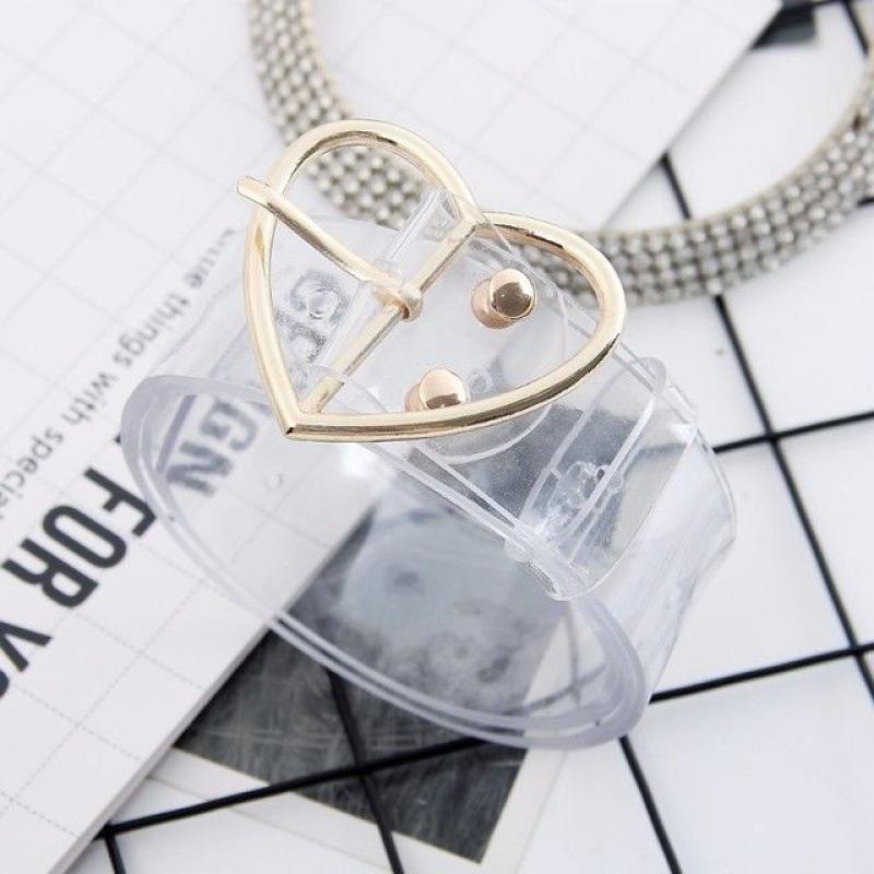 Sophisticated Plastic Transparent Waist Band In Heart And Round Designs For Outfits Chic