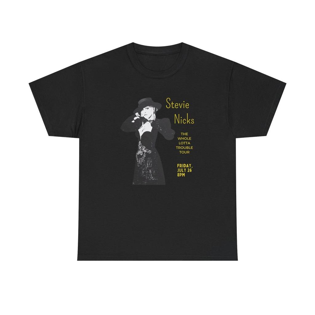 Stevie Nicks Unisex Heavy Cotton T-Shirt, Classic Music Fan Gift, Tour Tee