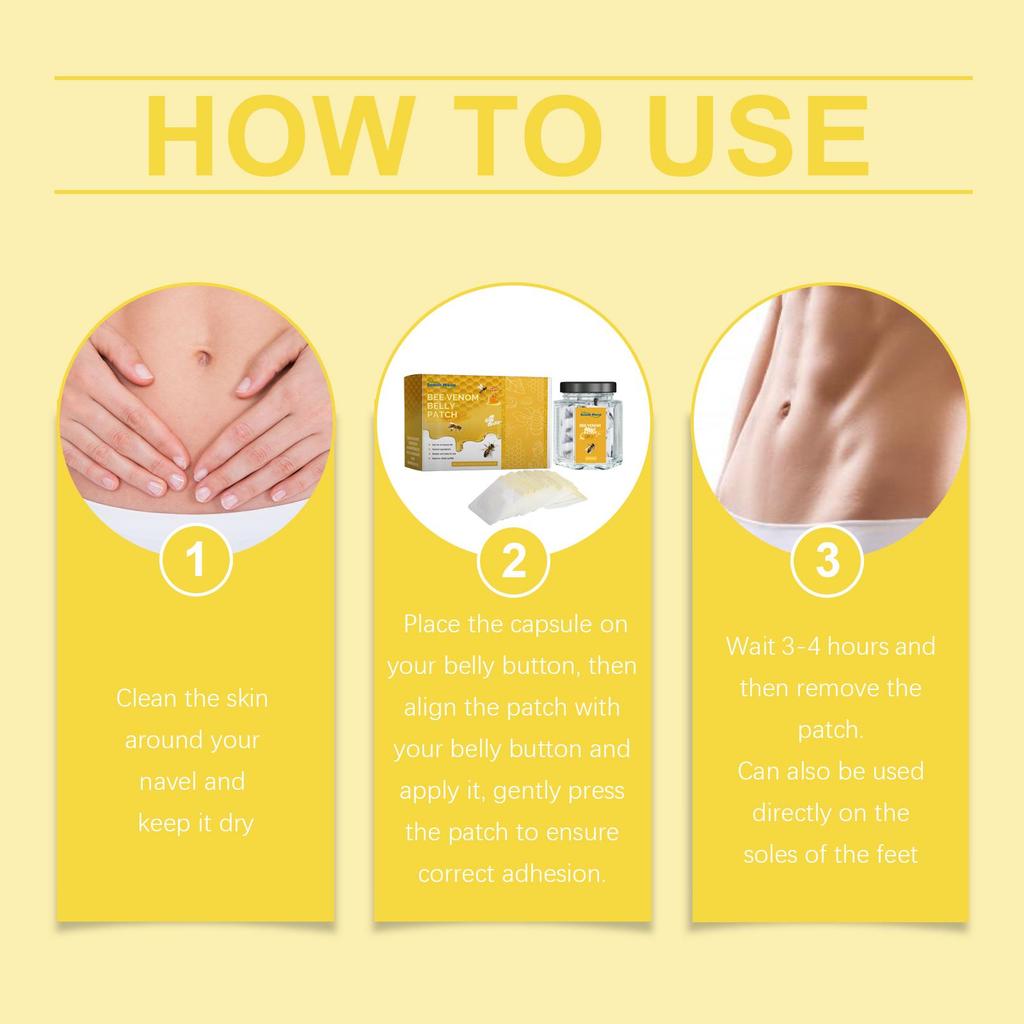 South Moon Bee Venom Body Patch Slimming Belly Button Patch Tummy Trimming Body Curve Body Firming Skin