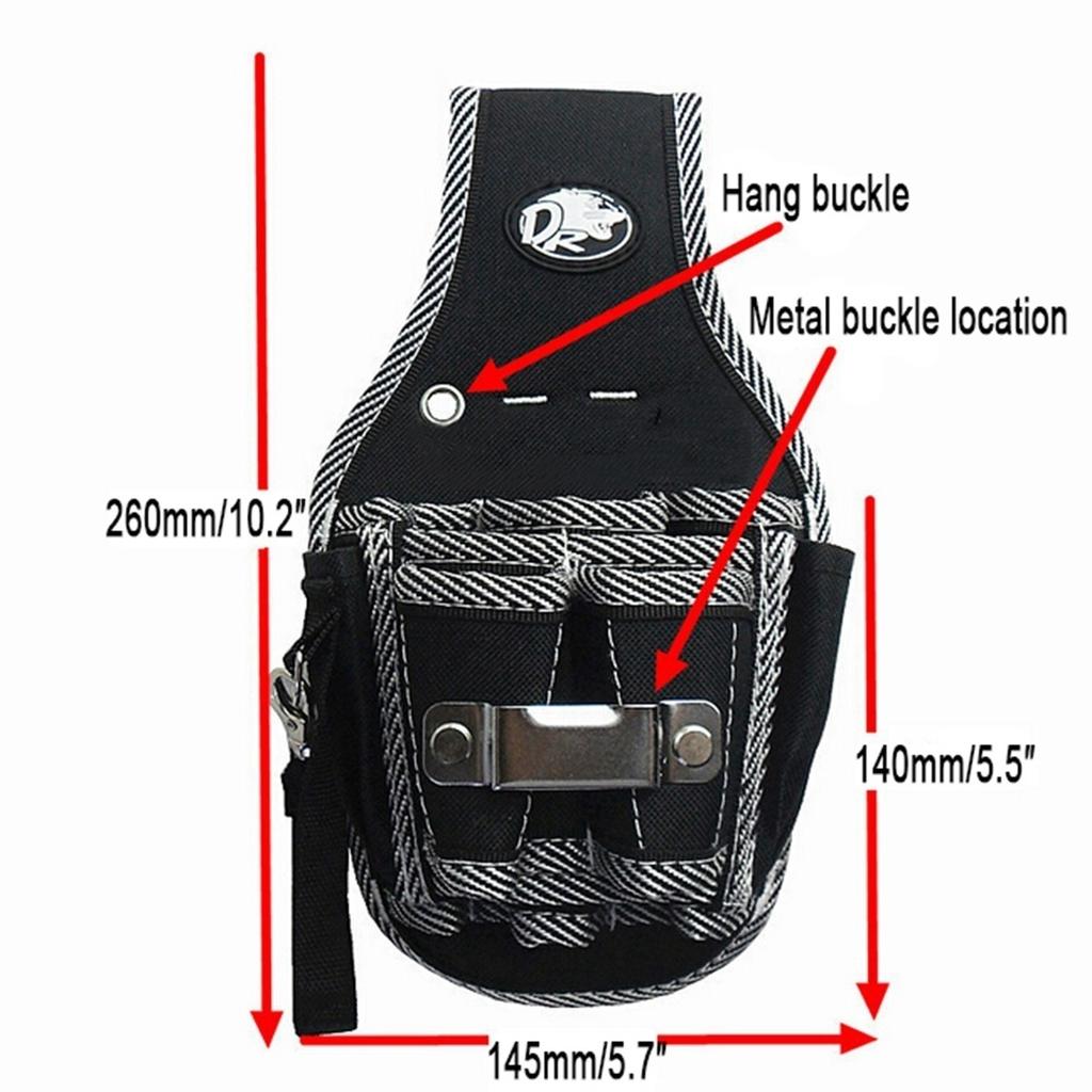 1 Pcs Electrician Waist Tool Belt Bag Portable Screwdriver Pocket Pouch Multifunctional Utility Hardware Tools Storage Holder