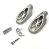 1Pair Motorcycle Bike Off-road 304 Stainless Steel Foot Peg Forefoot Pedals 8MM