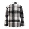 Fashion Women's  Casual Loose Grinding Wool Plush Plaid Long-sleeved Shirt Jacket