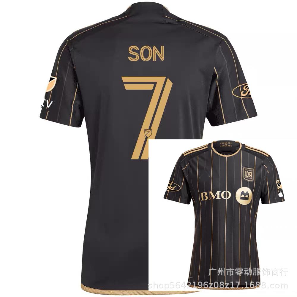 2627 Los Angeles Trikot LAFC schwarz und gold Heimtrikot Nr. 7 Sun Xingmin SOHN Nr. 9 Giroud Fußballtrikot