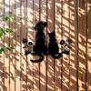 Minimalist Iron Wall Art Dog Cat Dandelion Farmhouse Style Pet Lovers Home Decor
