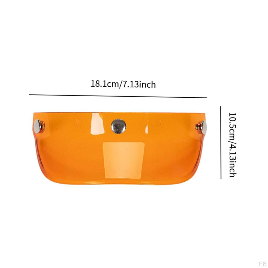 Helmet Peak Shield Direct Replace Easy Installation Accessories Vintage Sun Protector for 3/4