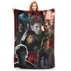 Dexter Morgan Movie Knitted Blankets Flannel Lightweight Thin Throw Blankets for Bed Bedroom Quilt