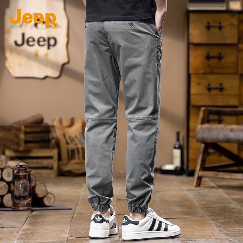Jeep Men's Retro Cargo Jogger Pants