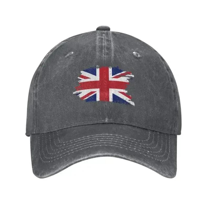 UK Flag Baseball Cap Outdoor Women Unisexs Adjustable