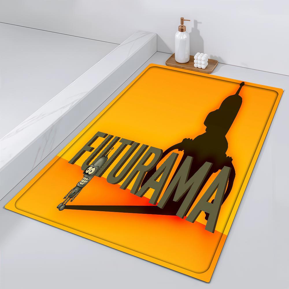 Door Mat Cartoon Bedside F-Futurama Entrance Bath Floor Funny Decoration Corridor Door Mat Carpet Living Room Balcony