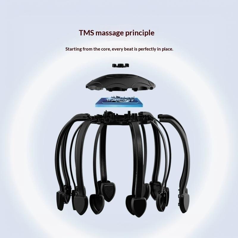 Electric Scalp Massager Head Massage Machine Intelligent Vibrating Stress Relax With 5 Modes 360 Degree Hair Massager