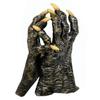 Stage Use Costume Gloves, Textured Latex Wolf Hand Pair with Pointed Fingers, Halloween Gloves for Character Photo Props