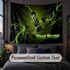 Tapiz Decorativo de Pared con Texto de Nombre Personalizado, Tapiz Decorativo Monster Energy, Tapiz de Fondo Para Hogar Dormitorio