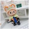 10/15cm Cotton Doll Clothes Set Include Hairband Shirt Tie Overalls 17cm Labubu Clothes Dress Up Accessories DIY Toys