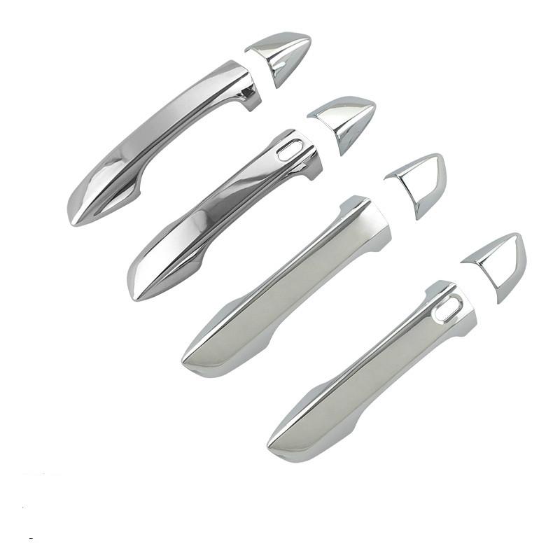 For Volkswagen New VW Tiguan MK2 2017-  Chrome Door Handle Cover Trim Sticker Overlays Car Styling