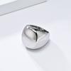 Beauty, Simplicity and Exaggeration, Mirror Titanium Steel Gold-plated Ring Ring, High-end Fashion Temperament, Wear Women's Hand Jewelry