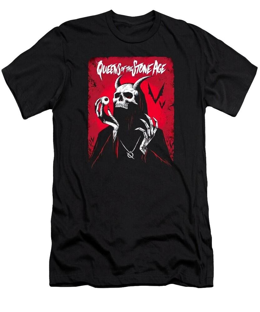 NEW Queens Of The Stone Age Black T-Shirt Cotton All size S-345XL HRS71 Unisex T-Shirt