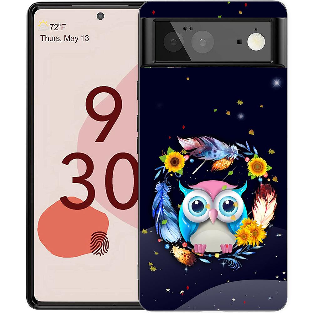 Cute Cartoon Owl Phone Case Cover for Google Pixel 8 7 6 7A 6A Pro 5G Shockproof Silicone Soft 9 Pro XL 8 Pro 5G Shell Coque Bag