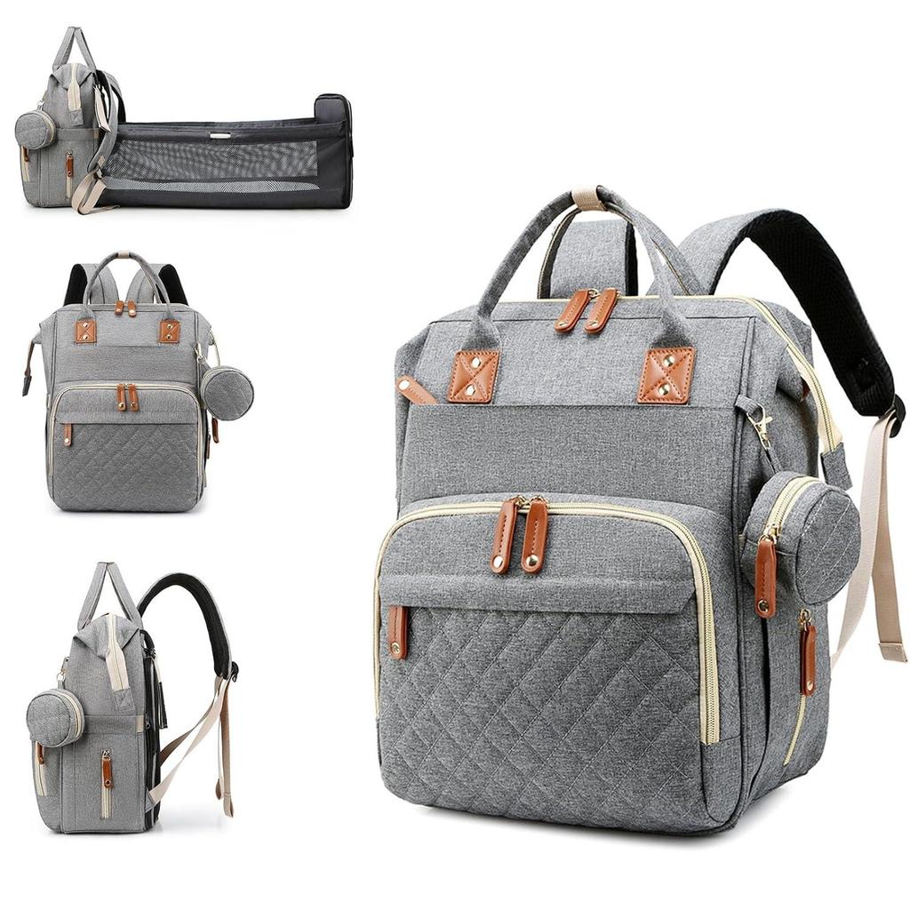 Diaper Bag, Backpack with Changing Station, Waterproof Baby Bag for Boys & Girls, USB Charging Port for Parents, Travel Backpack
