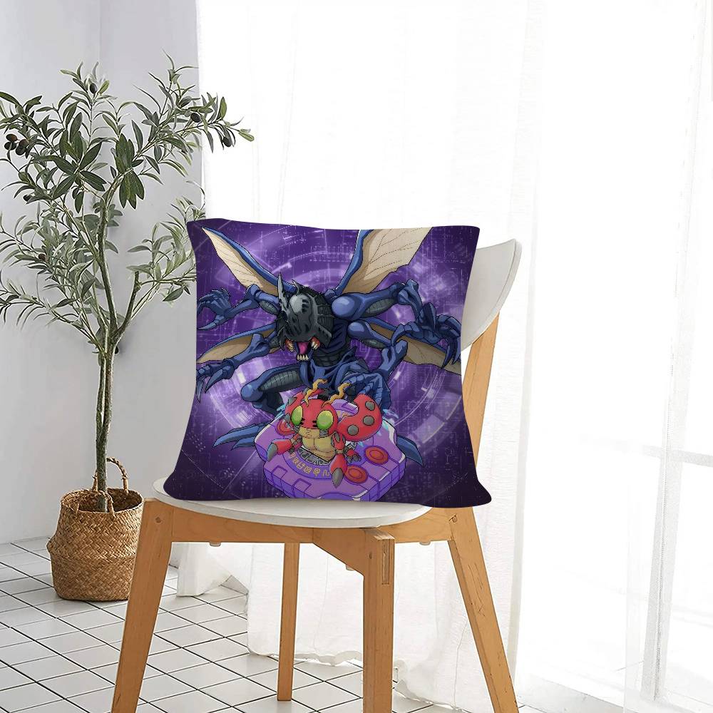 Japan Anime Digimon Cute Pillowcase Toon Gift Cushion Cover Bedroom Home Sofa Chair Seat Decor Pillow Case