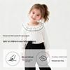 Girls' Stylish Lace Long-Sleeved Cotton T-Shirt - Versatile Base Layer for Spring and Autumn.
