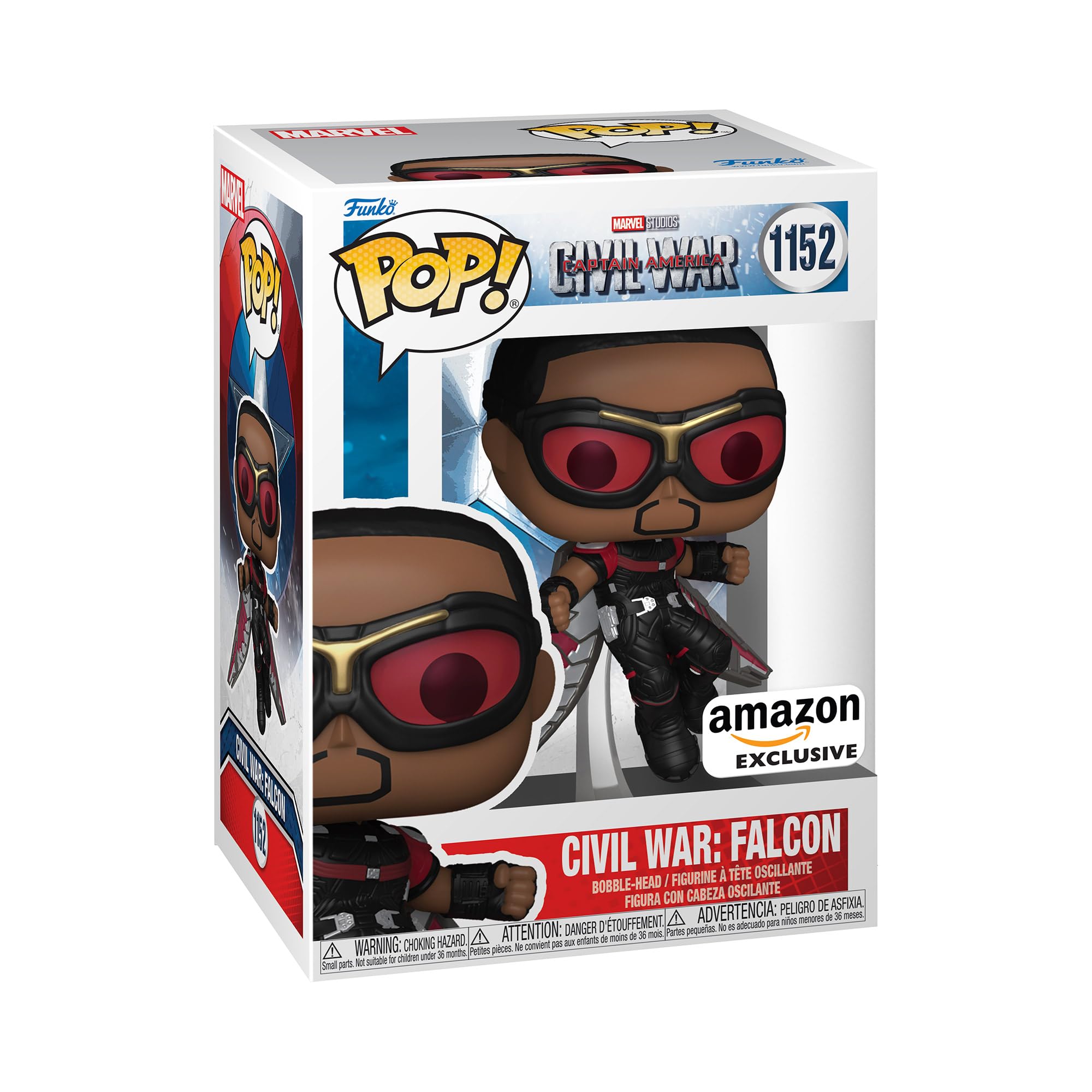 

Marvel Figure Avengers: Civil War Falcon Funko Pop! Marvel Funko [Amazon Exclusive]
