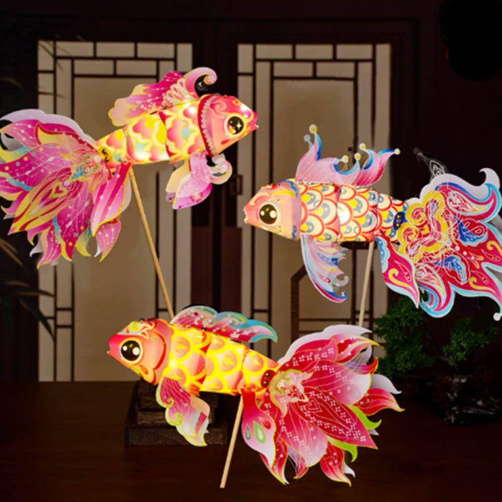 Good Luck Fish Lantern Handmade Diy Handheld Goldfish   Lantern  Cultural Heritage