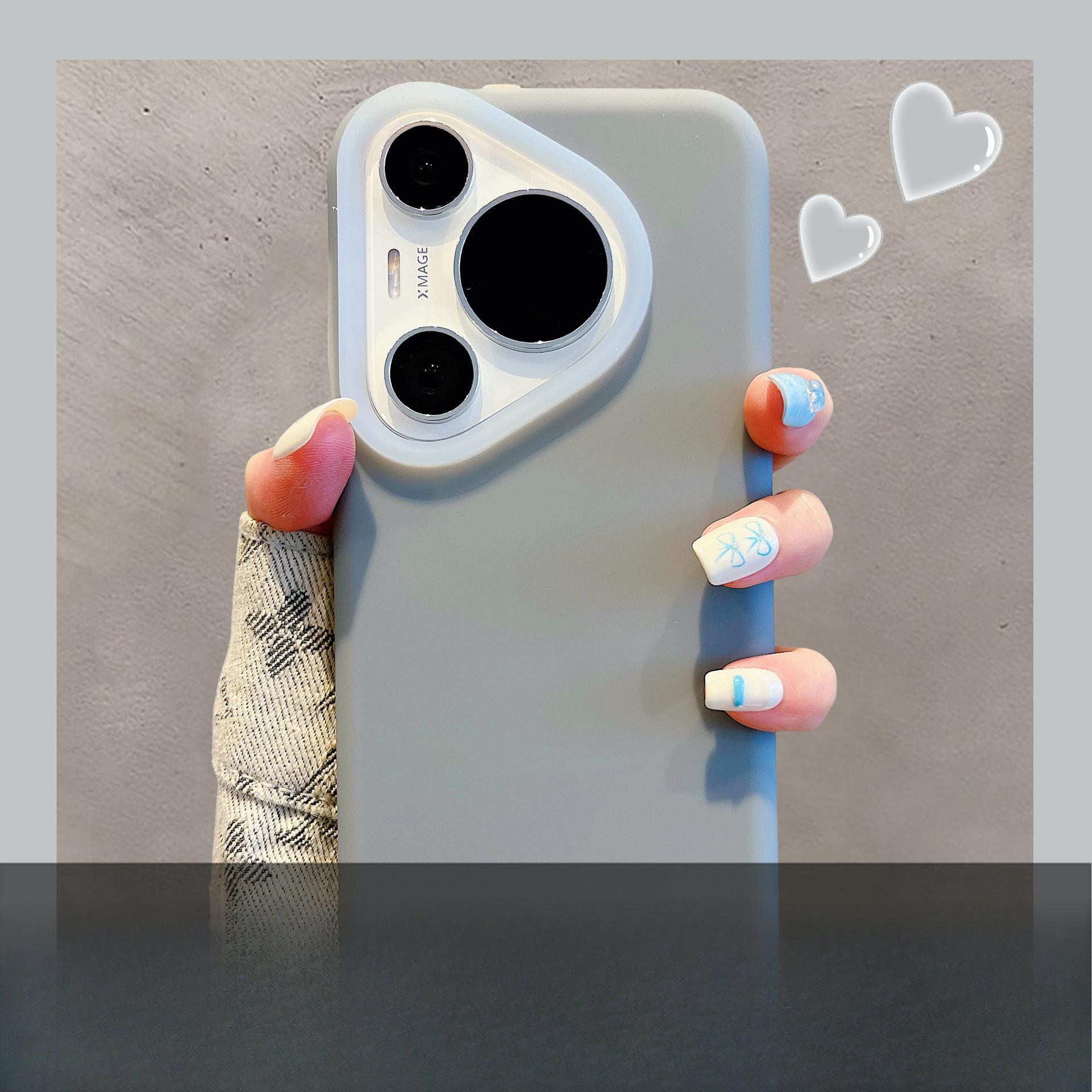 

Подходит для чехла для мобильного телефона Huawei Pura70 Настоящий желеобразный жидкий силикон Приятный для кожи Однотонный Высококлассный Mate60 Ударопрочный чехол Honor-X50