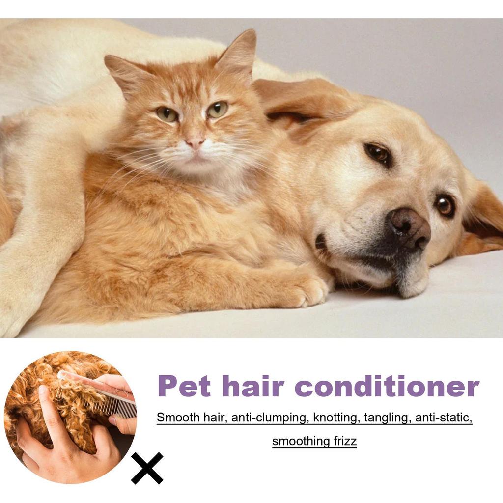 Yegbong Fluffy Pet Hair Conditioner: Smoothes, Detangles, and Cares for Pet Hair.