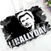 Custom Johnny Hallyday Welcome Door Mat Doormat Rug Carpet for Bathroom Kitchen Non Slip Floor Entry Mats Home Decor Gift 50x80