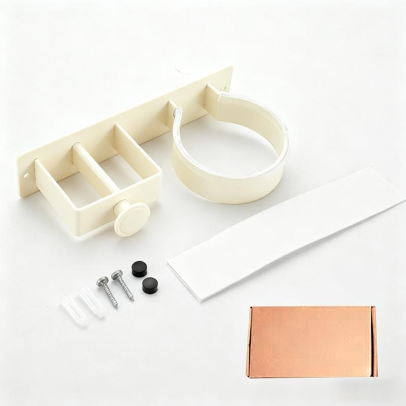 

Self Adhesive Hair Dryer Holder Wall Mount No Drill Stainless Steel for Blow Dryer Straightener Curling Bathroom Accessories білий