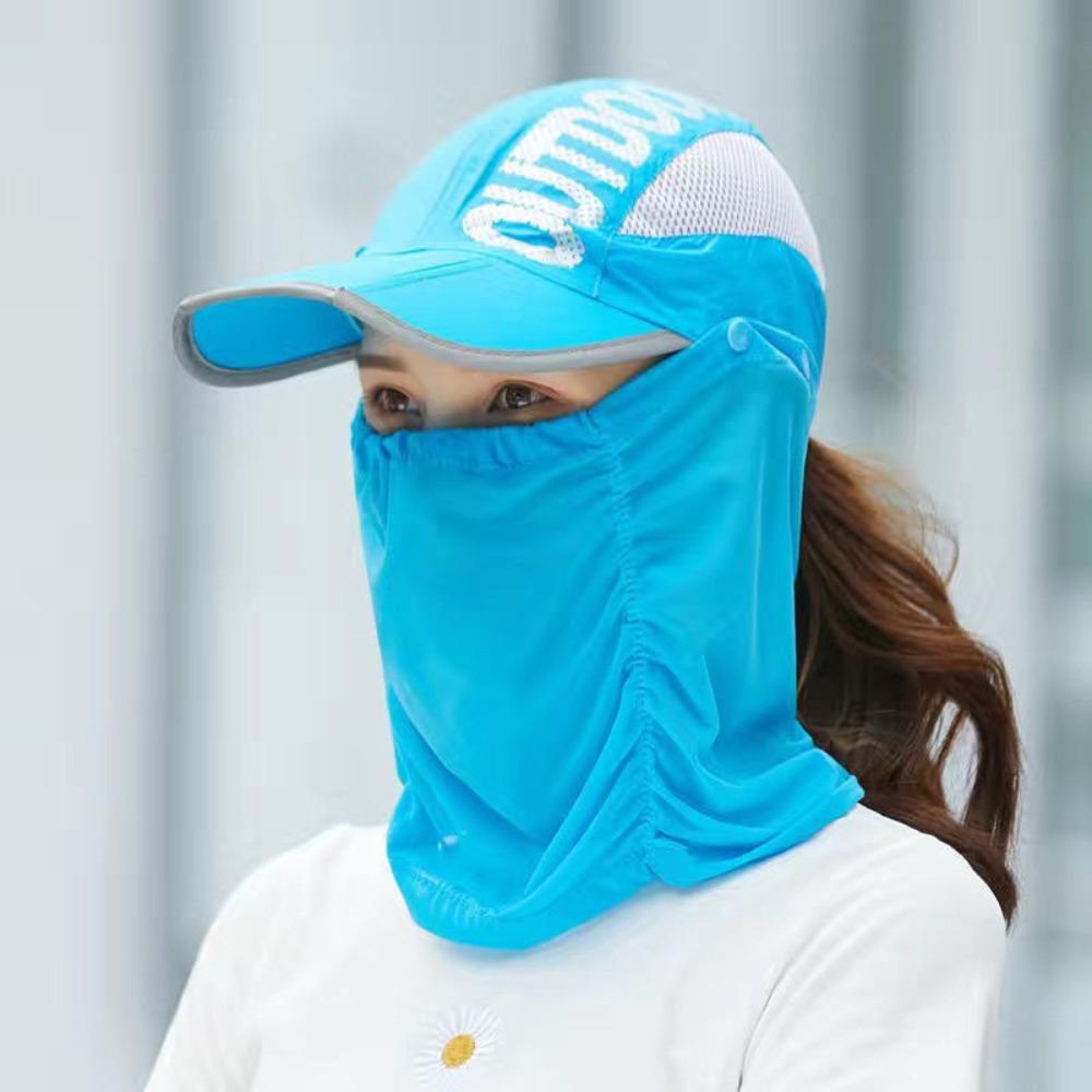 Neck Protection Sunshade Hat Removable Face Shield Cap Cycling UV Protection Cap Outdoor Sports