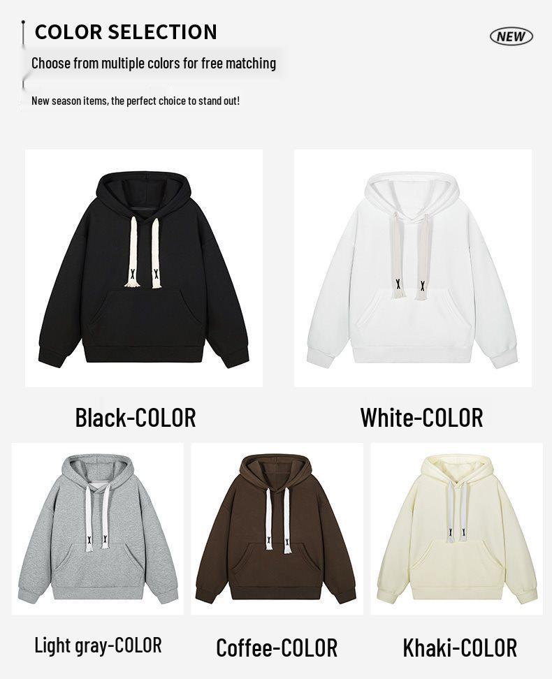 2025 Autumn/Winter Unisex Loose Casual Henley Hoodie Jacket
